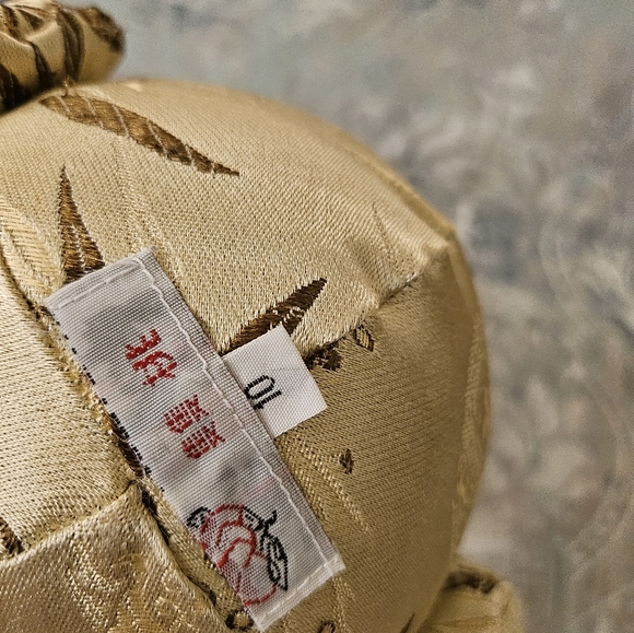 Vintage Embroidered Asian Silk Chinese Plush Teddy Bear Rotating Arms Legs - Picture 15 of 16